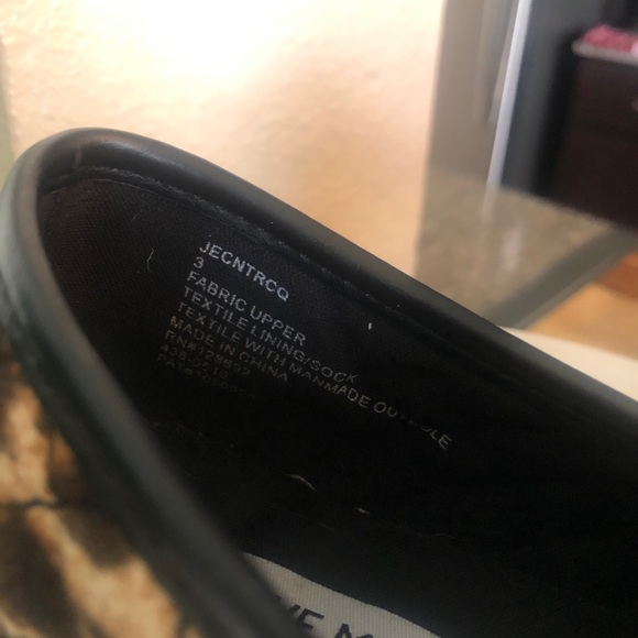 Steve Madden Leopard Canvas Slip Ons Size 3 Offers Welcome - Picture 5 of 8